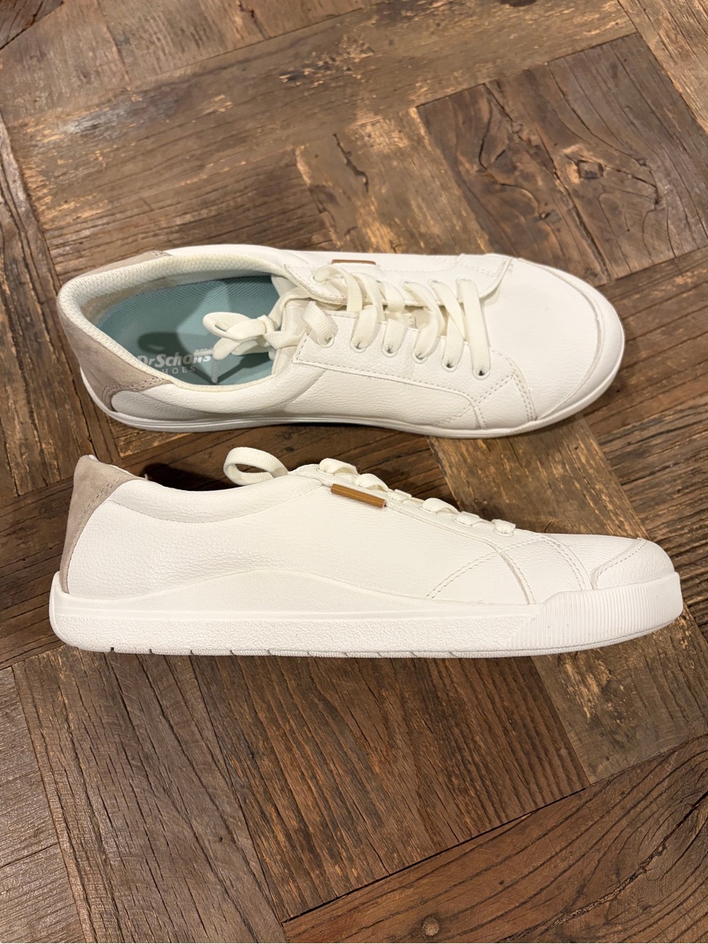Dr. Scholl’s Be Bright White Lace Up Sneakers Shoes Comfort Walking Size 8.5M